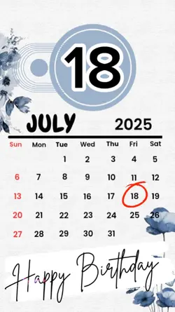 birthday 18 July