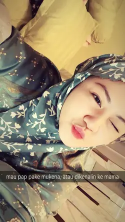 Mau pap pake mukena