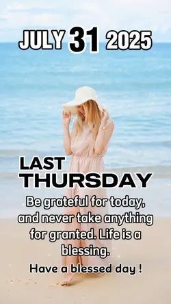 Thursday, July 31