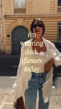 wearing dark glases
