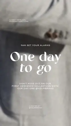 one day to go