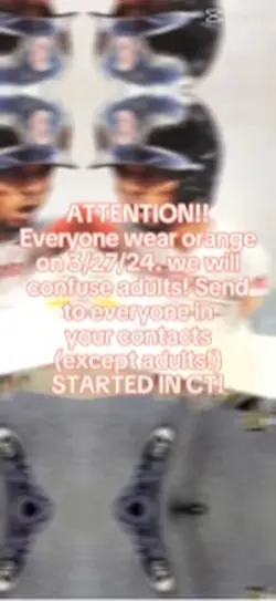 PLEASE WEAR ORANGE