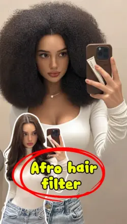 Afro hair filtro 