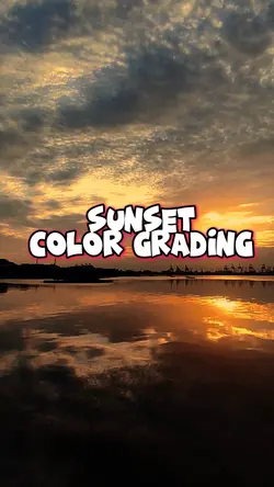 sunset colorgrading