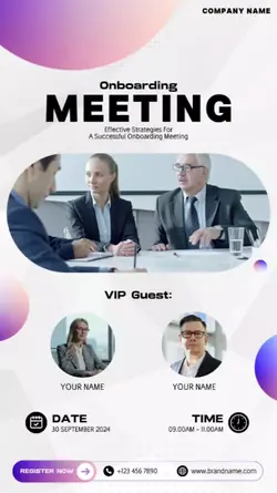Business Template Corporate & Business Industry Modern Gradient Meeting