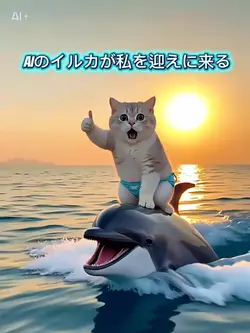AIのイルカが私を迎えに来る