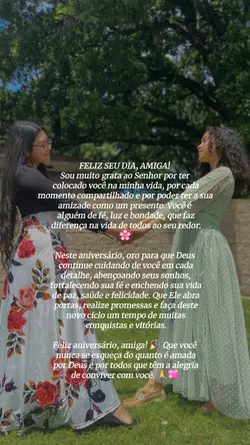 niver amiga cristã