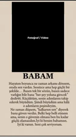 Babalar için şablon