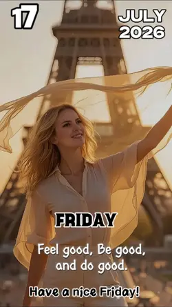 Friday, 17 July 2026