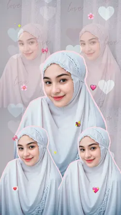 foto pake mukenah