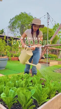 Watering my garden