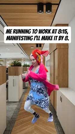 me running to work