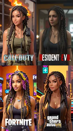4 different cartoons