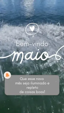 seja bem vindo maio