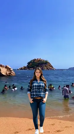 On the beach
