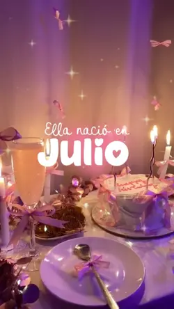 ELLA NACIO EN JULIO