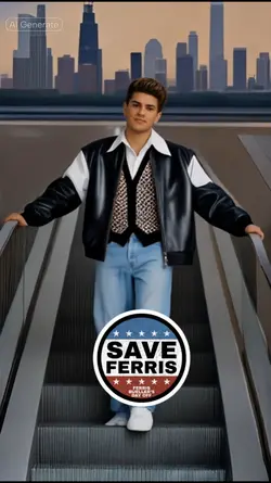 Retro Ferris look AI