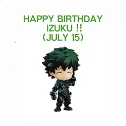 Happy birthday Izuku