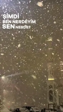 Dışarda kar yağıyor 