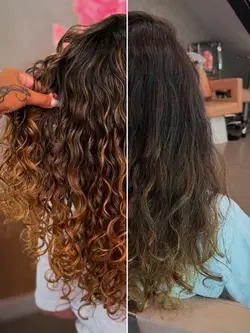 Antes depois cabelo