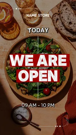 WE ARE OPEN