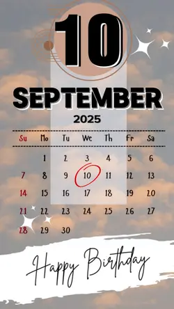 Hbd 10September 2025