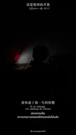 说爱我却离开我 เพลงจีน