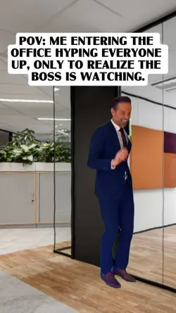 entering the office
