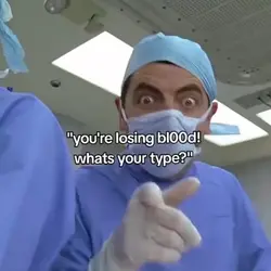you're losing bl00d!