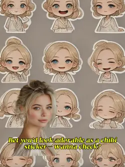 chibi ai sticker