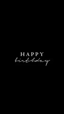 Happy birthday.