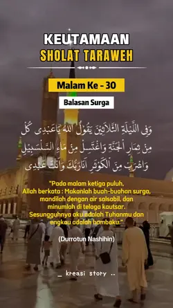 Keutamaan tarawih 30