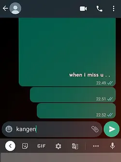 when i miss u . .