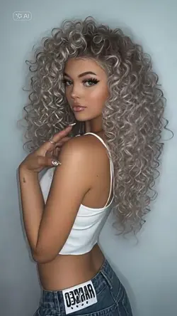 Curly hair