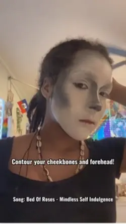 Goth makeup speedrun