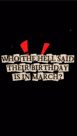 BIRTHDAY IN MARCH