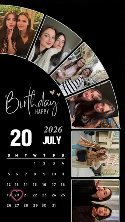 Birthday 20 July