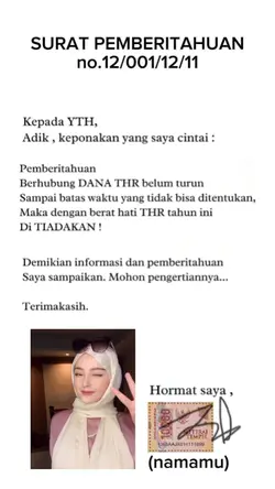 Surat pemberitahuan 