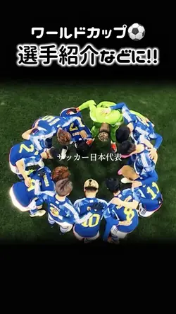 【ワールドカップ⚽️選手紹介などに!!】
