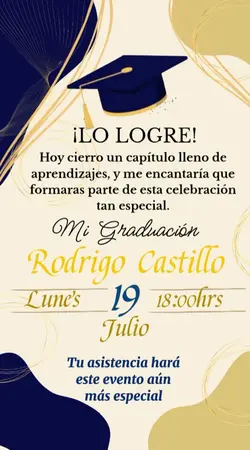 Invitación Graduació