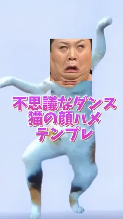 不思議なダンス猫の顔ハメテンプレ