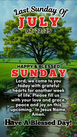 last sunday of july