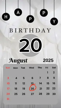 birthday 20 August