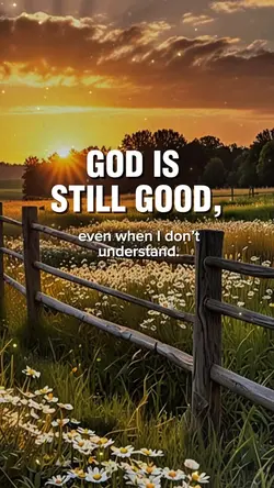 God is still good.