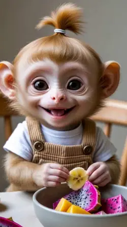 Cute baby monkey