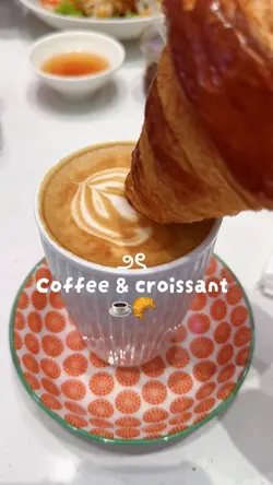 Coffee and croissant