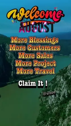 Welcome August 