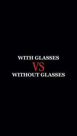 with glasses
