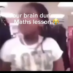 Brain during maths