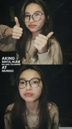 two pics with lyrics
